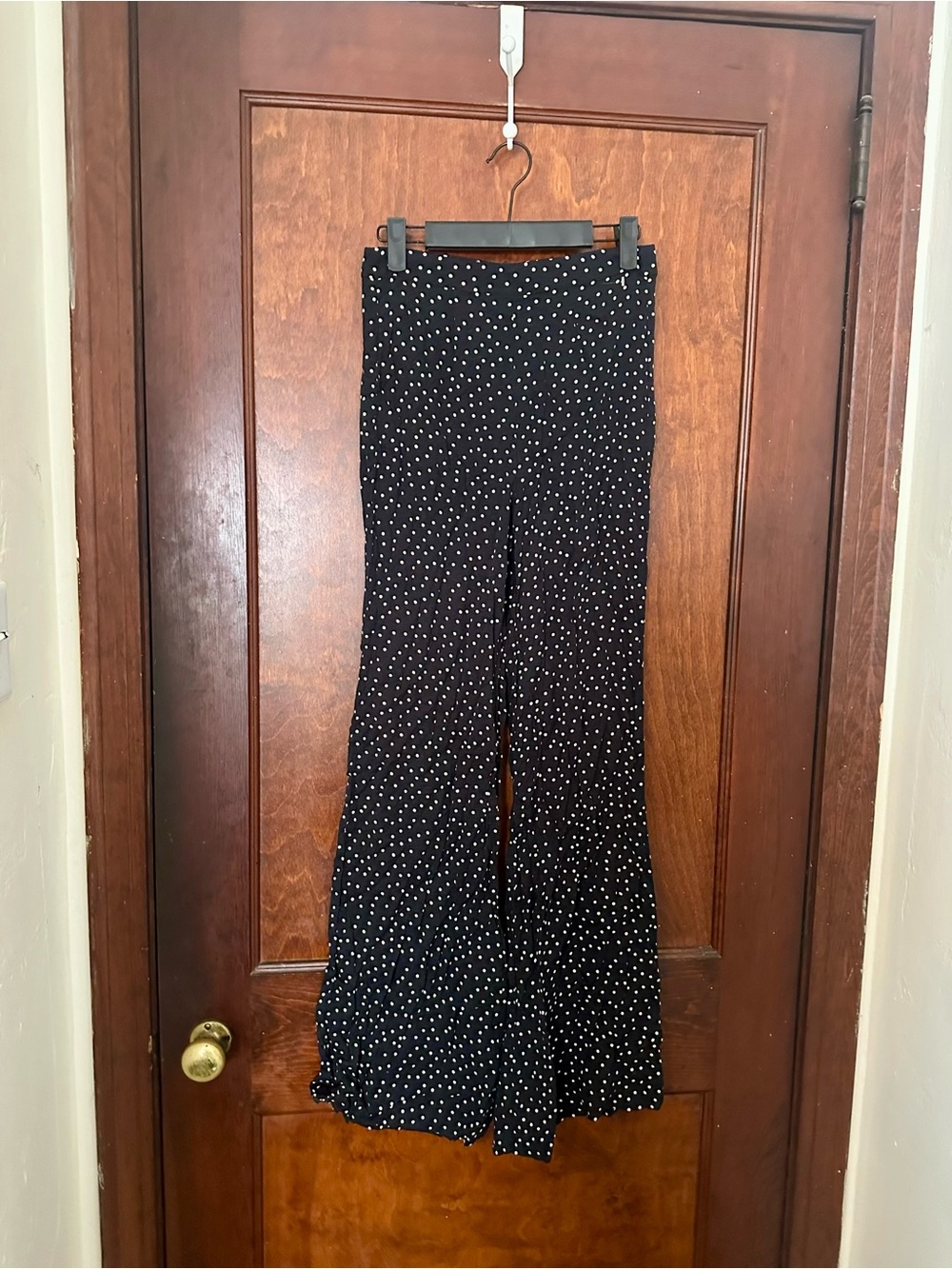 Reformation Polka Dot Flare Pants Size 2 - Picture 2 of 6